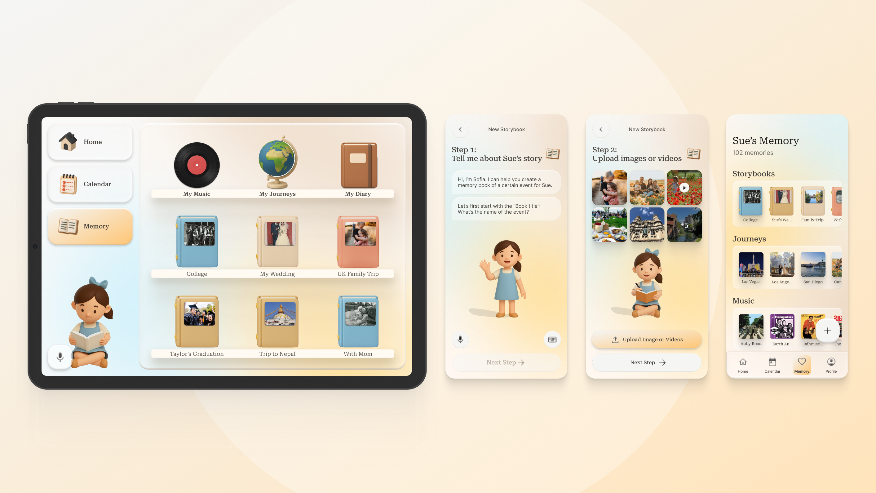 caregiver can build a multi-sensory memory bank